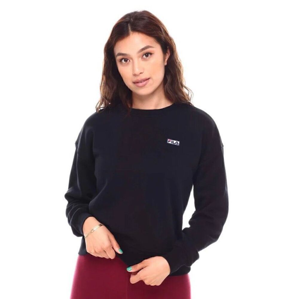 FILA - NWT - L Sz M “Stina” Oversized, Slightly-Cropped Crew Neck Sweatshirt